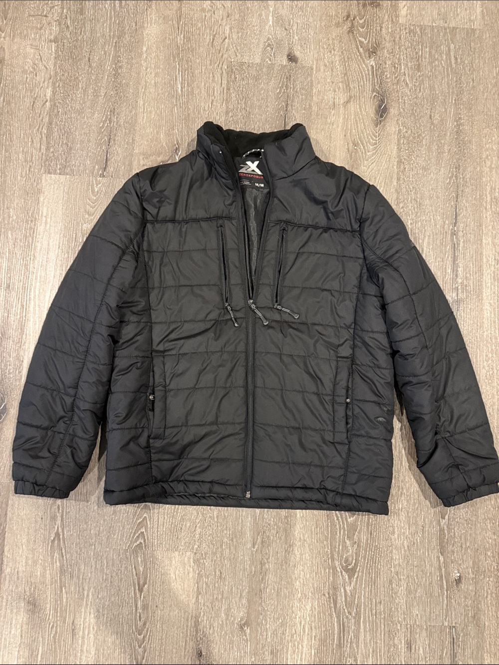 Men's Black Zeroxposur Insulated Puffer Jacket